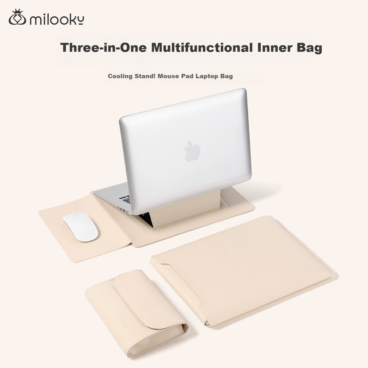 Milooky Laptop Sleeve Compatible with Apple MacBook Neo 13-Inch And Huawei Xiaoxin Computer Stand Protective Case