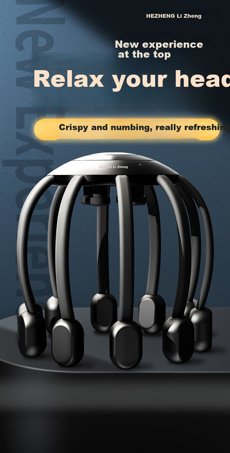 HEZHENG Head Massager, First Generation, Multi-Dimensional Octopus Head Massage Device, Finger-Pressing Massage Claw, Holiday Gift for Parents, Birthday Present for Boyfriend Or Girlfriend 2