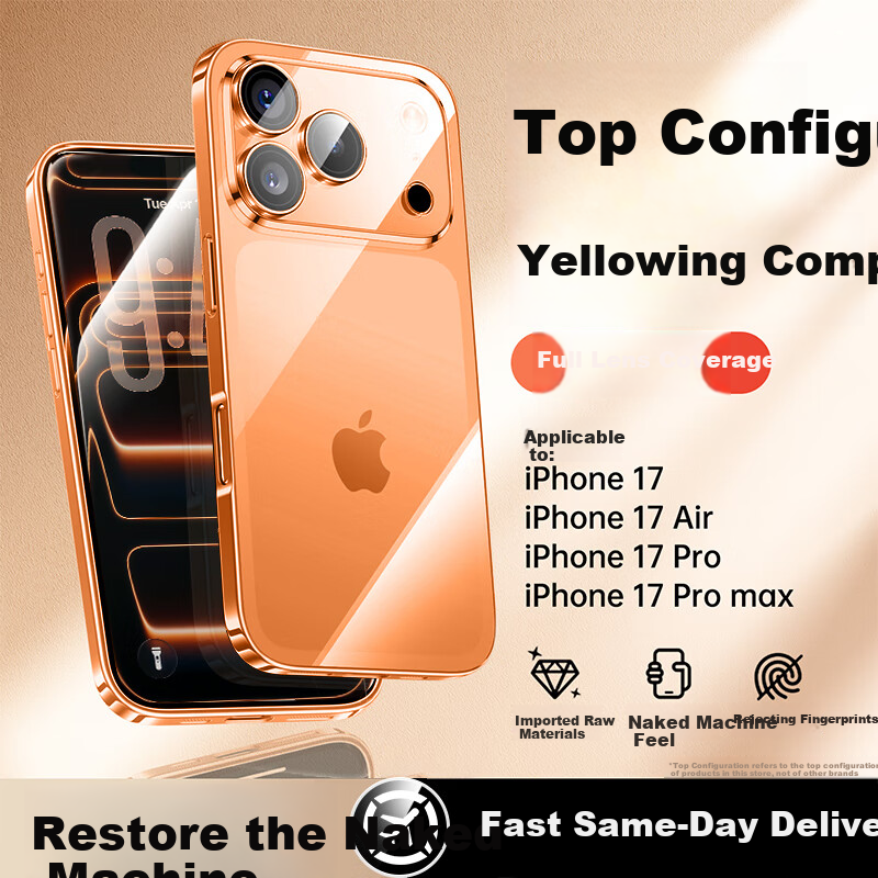 Чехол для Apple iPhone 17 Pro DIVI, силиконовый, противоударный, прозрачный, простой стиль, с полной защитой