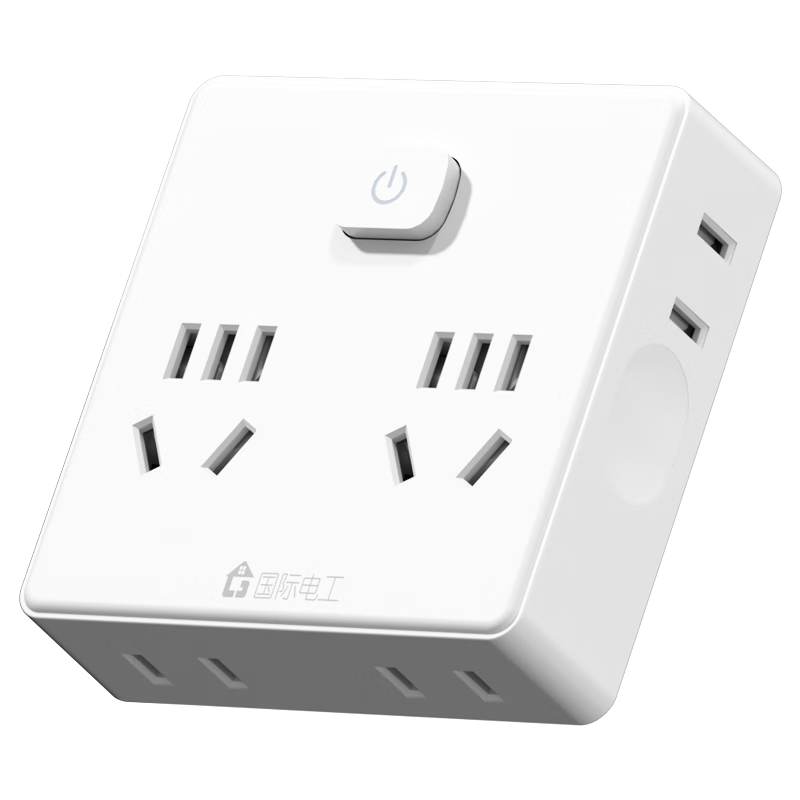 International Electric One-to-Multiple Expansion Socket 86 Type Socket Converter One-to-Six Multifunctional Wireless Socket Household Multi-Outlet Split-Control Capacity Expansion Multi-Purpose Extens
