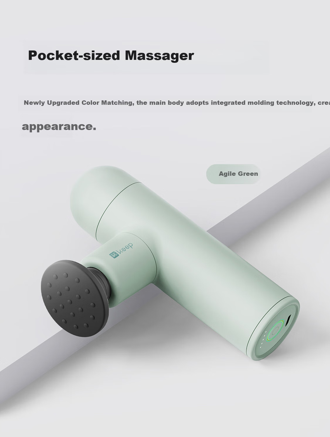 Keep Fascia Gun, Deep Muscle Massager, Mini Version for Shoulder And Neck, Fitness Massage Device, G1 Air, Agile Blue 9