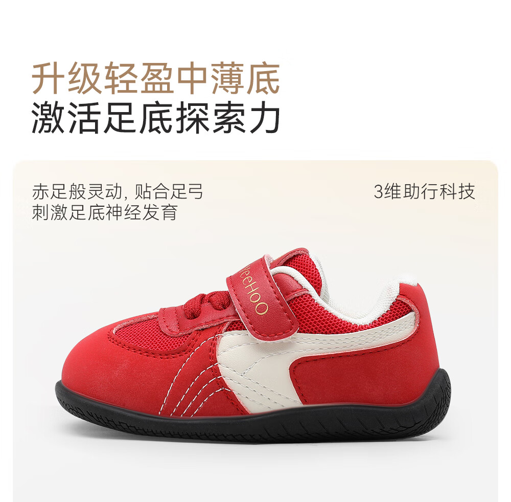 YEEHOO Lightweight Baby Toddler Walking Shoes High Wear-Resistant Boys Antibacterial Non-Slip Soft Sole Girls Casual Shoes 1