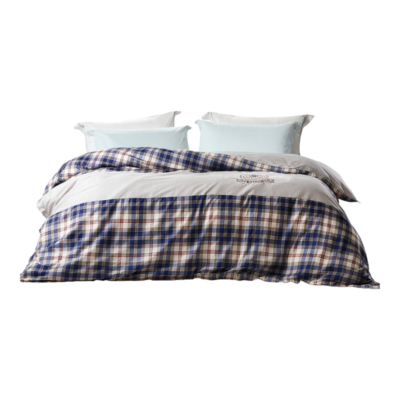 FUANNA Single Duvet Cover 100% Pure Cotton Infant Class A Single/Double Bed 203*229cm Fashion Blue