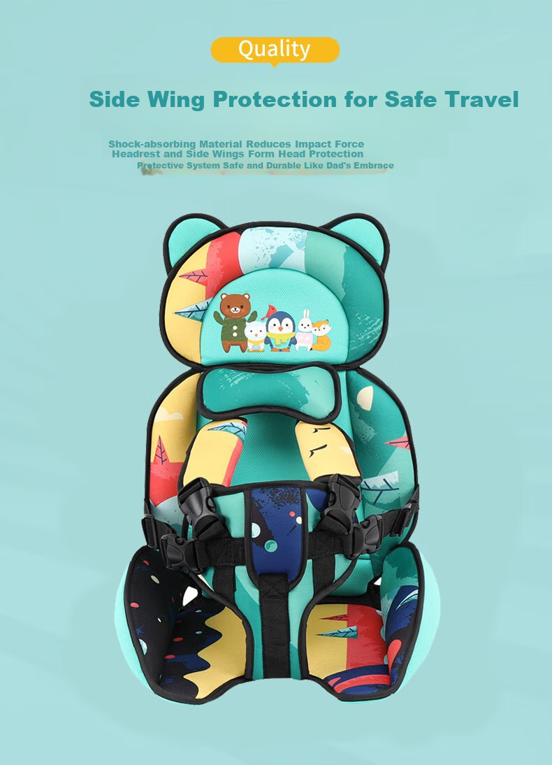 Dijialun Car Child Seat Cushion, Simple Portable Safety Belt Fixer, Shoulder Pad, Cartoon Girl Seat Cushio 7