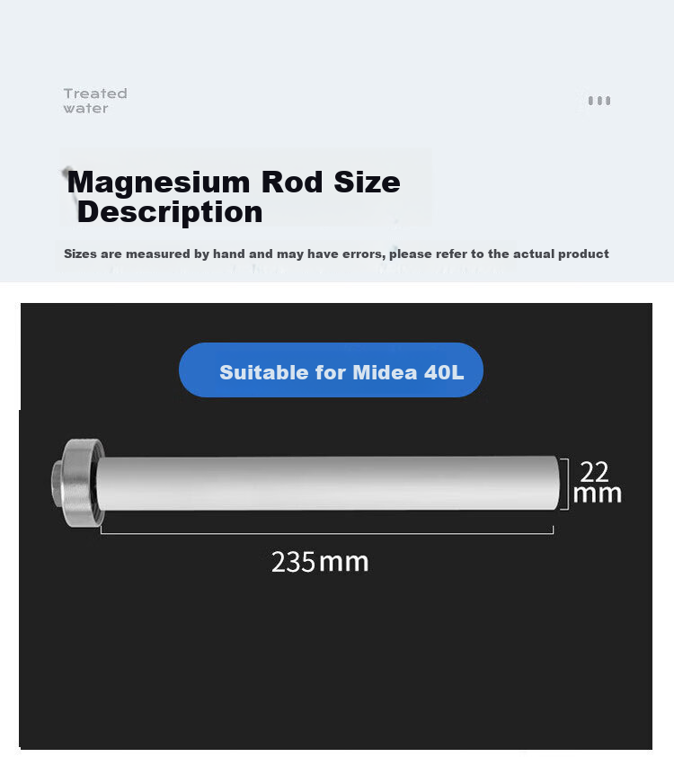 Keruier Midea Electric Water Heater Magnesium Rod Wrench, L-Shaped Socket Wrench, Midea Magnesium Rod Dedicated Removal Wrench, Multi-Functional Double-Headed Bent Head Hexagonal Tool for Auto Repair, No. 18 Socket 9
