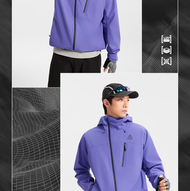 361° Unisex Softshell Jacket Autumn Winter Outdoor Sports Water-Repellent Windproof Hiking Coat 632533614-2 11