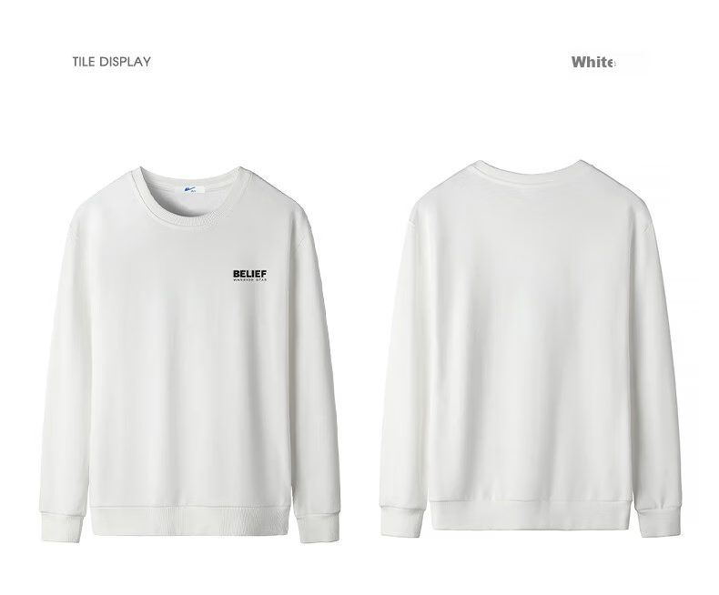 Huili Round Neck Sweatshirt for Men, Printed Long Sleeve T-Shirt, Printed Undershirt for Men, Spring And Autumn Casual Trendy Jacket, Men's Clothing 12