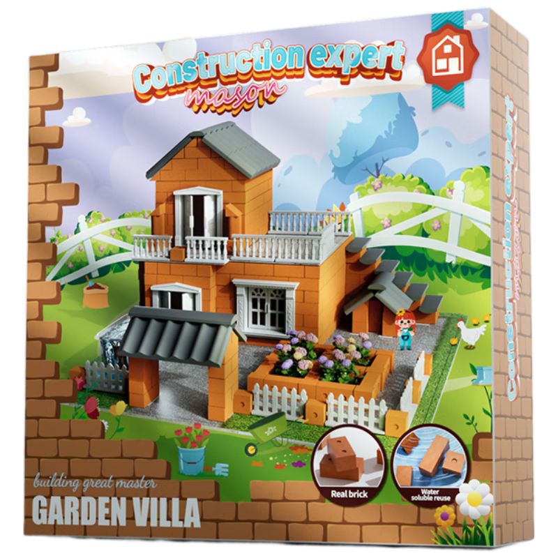 Shangmei Beibei Children's DIY Mini Brick Handmade Creative Building Blocks Toy for Boys and Girls Ages 3-6 Christmas Gift