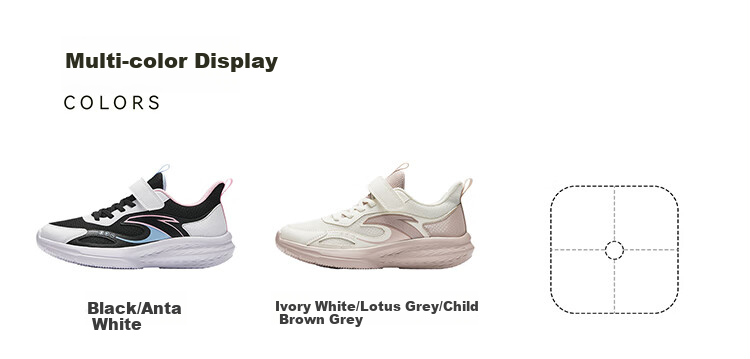 Anta Kids Boys Big Children Running Shoes 2025 Breathable Comfortable Durable Mesh Sports Shoes A12535515 15