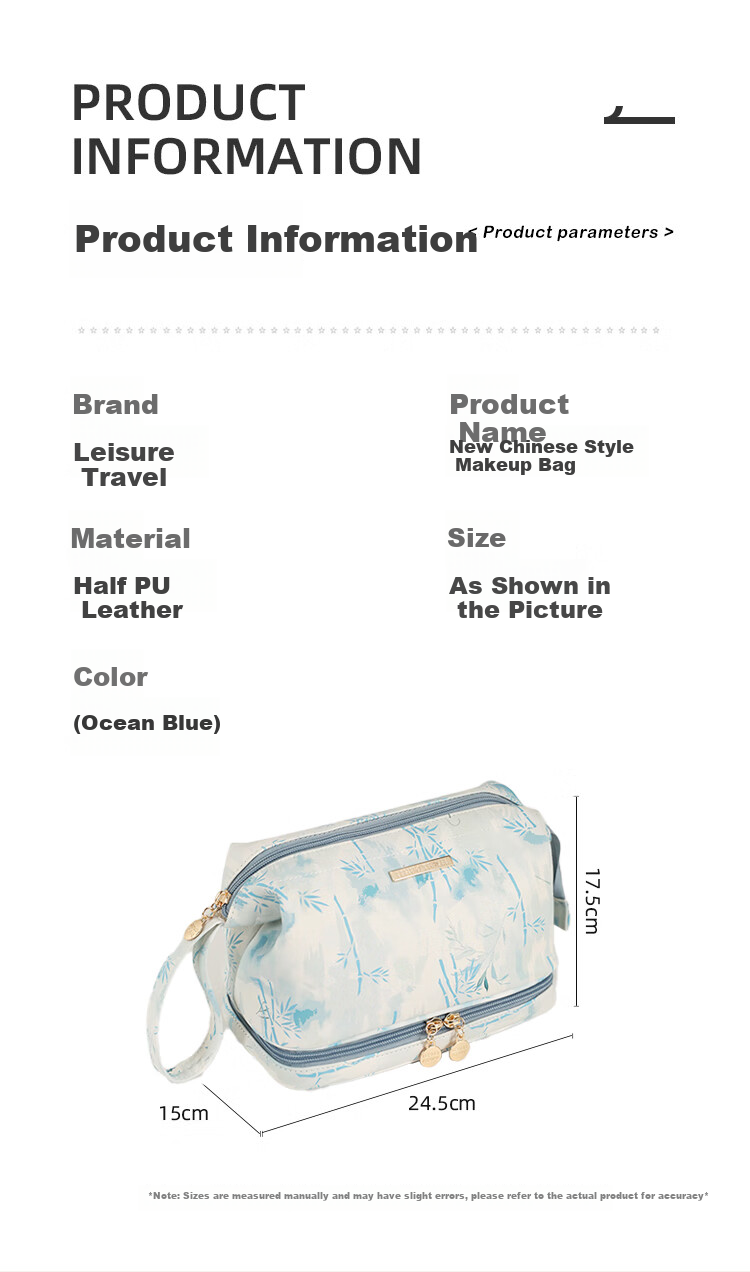 Lehuolvxing Portable Cosmetic Bag for Women, 2026 New Stylish Design, Large Capacity Toiletry Organizer Pouch for Travel And Skincare Products 1