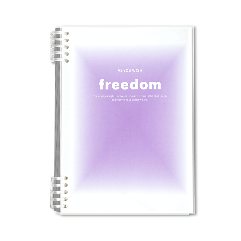 Dile B5 Gradient Loose-Leaf Notebook Detachable Thickened 60 Sheets SJ-365 Gradient Purple for Primary, Middle, and High School Students