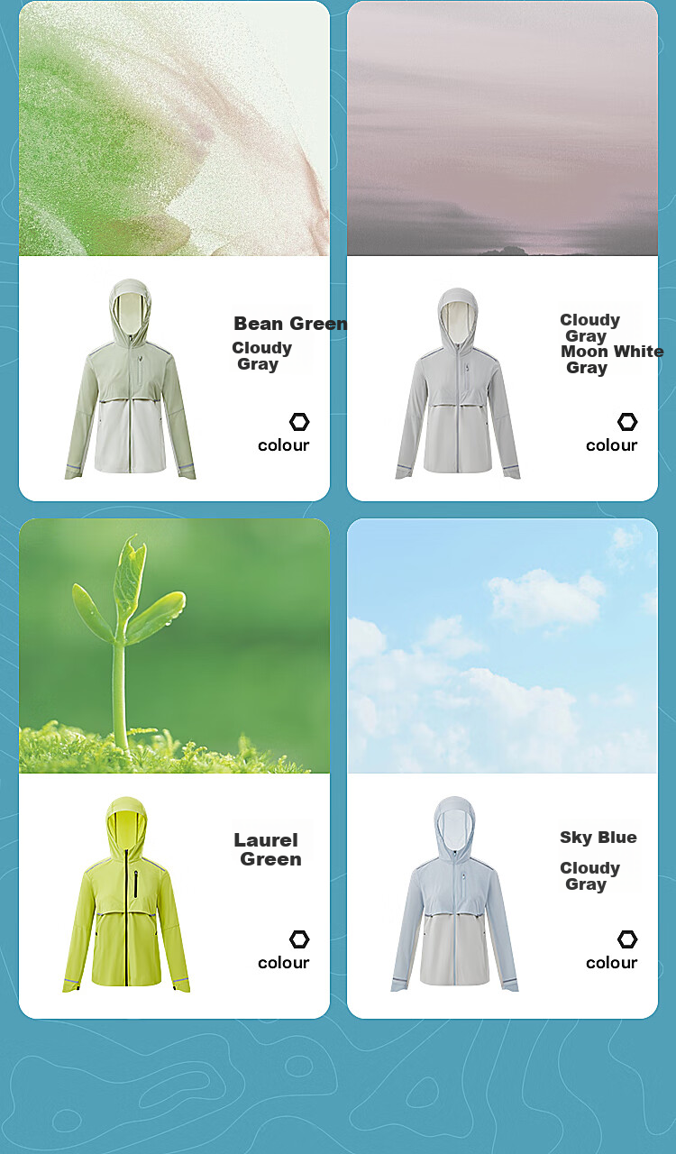 BOSIDENG Clothing, Five-Fold National Standard Sun Protection Jacket for Women, Short Style, UV-Resistant, Ice-Cool Breathable Heat Dissipation Hooded Coat 19