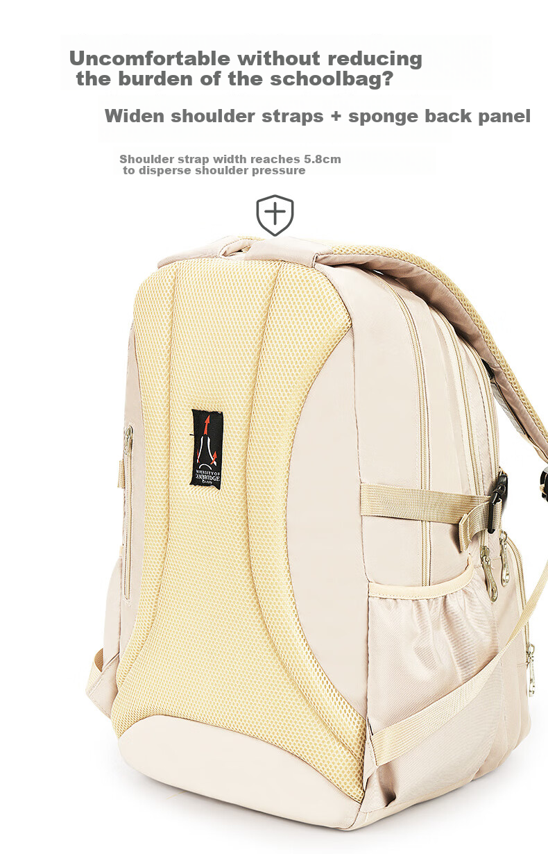 UNIVERSITY OF CAMBRIDGE Cambridge University Student Backpack for Girls, Middle School And High School Students, Casual Bag, Shoulder Bag, Backpack 4