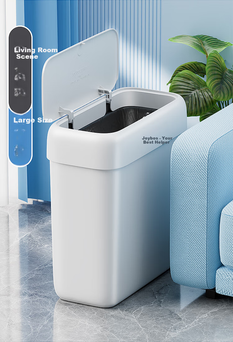 Jiabangshou Slim Trash Can, 8L Capacity, No Lid, for Bathroom, Toilet, Home Use, 2026 New Model, Suitable for Living Room, Kitchen, Bedroom, Medium-Sized Bi 11