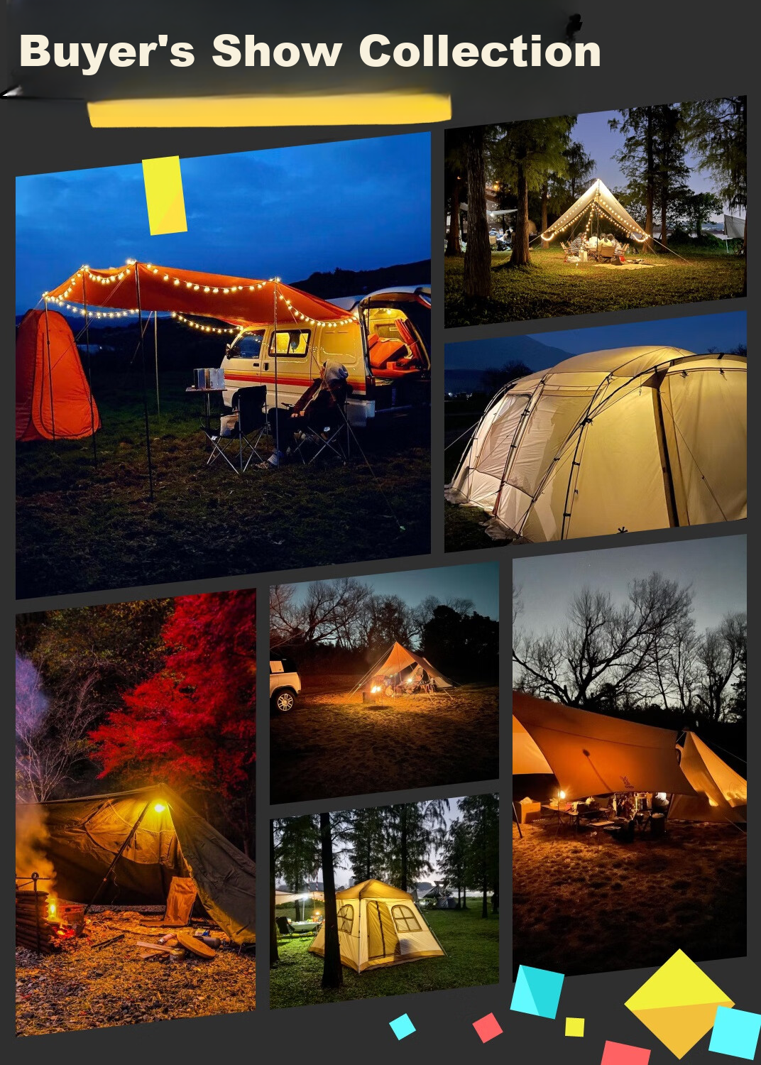 Guangmingdajiang Camping Light, Outdoor Long Battery Life Tent Light, Night Market Stall Lamp, LED Rechargeable Lighting, Home Emergency Use 2