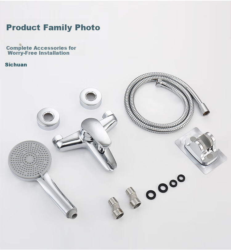 Larsd Shower Faucet Mixer Valve Set, Bathtub Mixer Tap Set, Bathroom Hot And Cold Shower Switch LD5003T 24