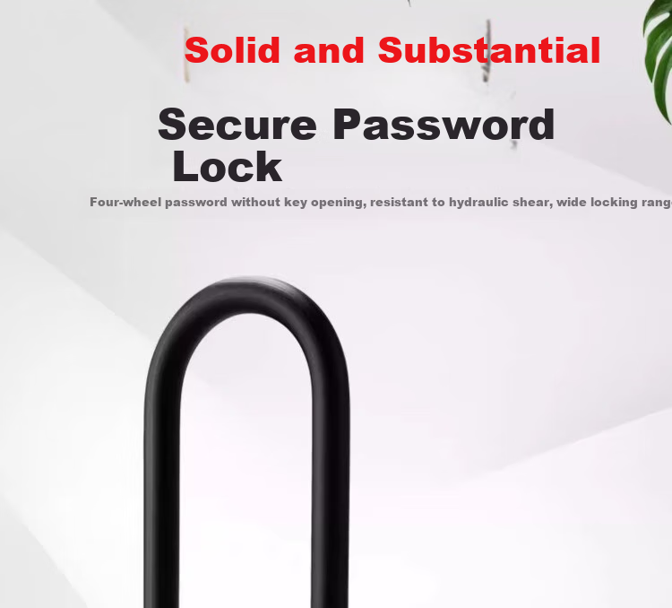 Shouli Password Glass Door Lock, U-Shaped Password Lock, Double Door Lock, Office Mall Shop Door Lock, 35 Cm Password Versio 2
