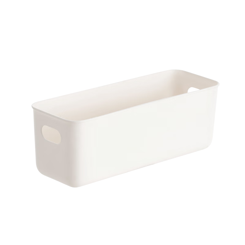 Xitianlong Desktop Storage Box Multipurpose Snack Storage Box Kitchen Storage Rack Uncovered 1.2L Milky White 4-Pack
