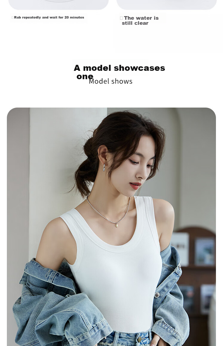 LangSha Women's Camisole Tank Top with Built-In Bra Pads, Modal Undershirt, Spring New Style, No Need to Wear Underwear, Beautiful Back Design, Outer Wear Base Layer 16
