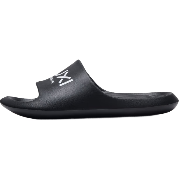 Puxi Banana Letter Print Trendy Slippers Non-slip EVA Material Couple Unisex Black 40-41