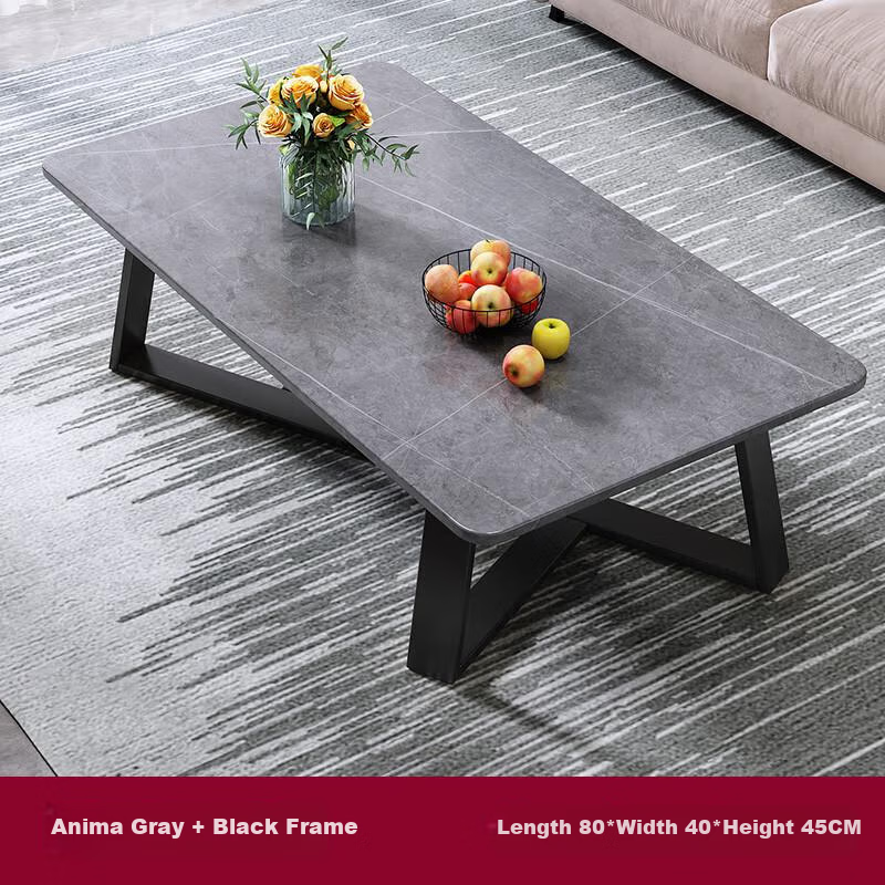 Chentao Coffee Table, Living Room Light Luxury High-End Feel, 2025 New Style Bedside Table, Tea Table, Small Apartment Side Table, Sofa Bedside Table, Sofa, 80 Gray