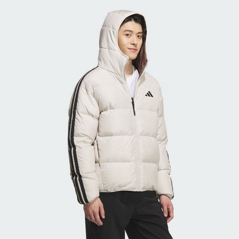 Adidas Men's Sports Style Series 3S RVSB D JKT Short Down Jacket KC2492 Earth Brown L 1