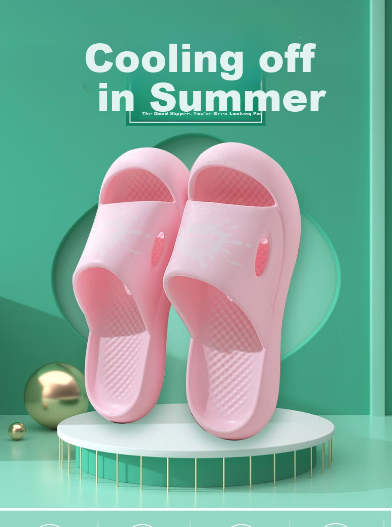 Huili Milk Pure Color Trendy Slippers, Indoor And Outdoor Bathroom Fashionable Thick Soft Sole Beach Sandals, Men's HL01561, Black, Size 44 1