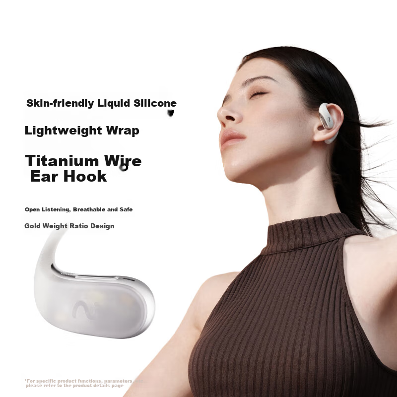 IFLYTEK AI Translation Conference Headset, Open-Ear Bluetooth Headphones, Air 2 Future Orange, Sports Recording Headphones, Translation Headset for Meetings And Minutes, Compatible with Apple And Huawei