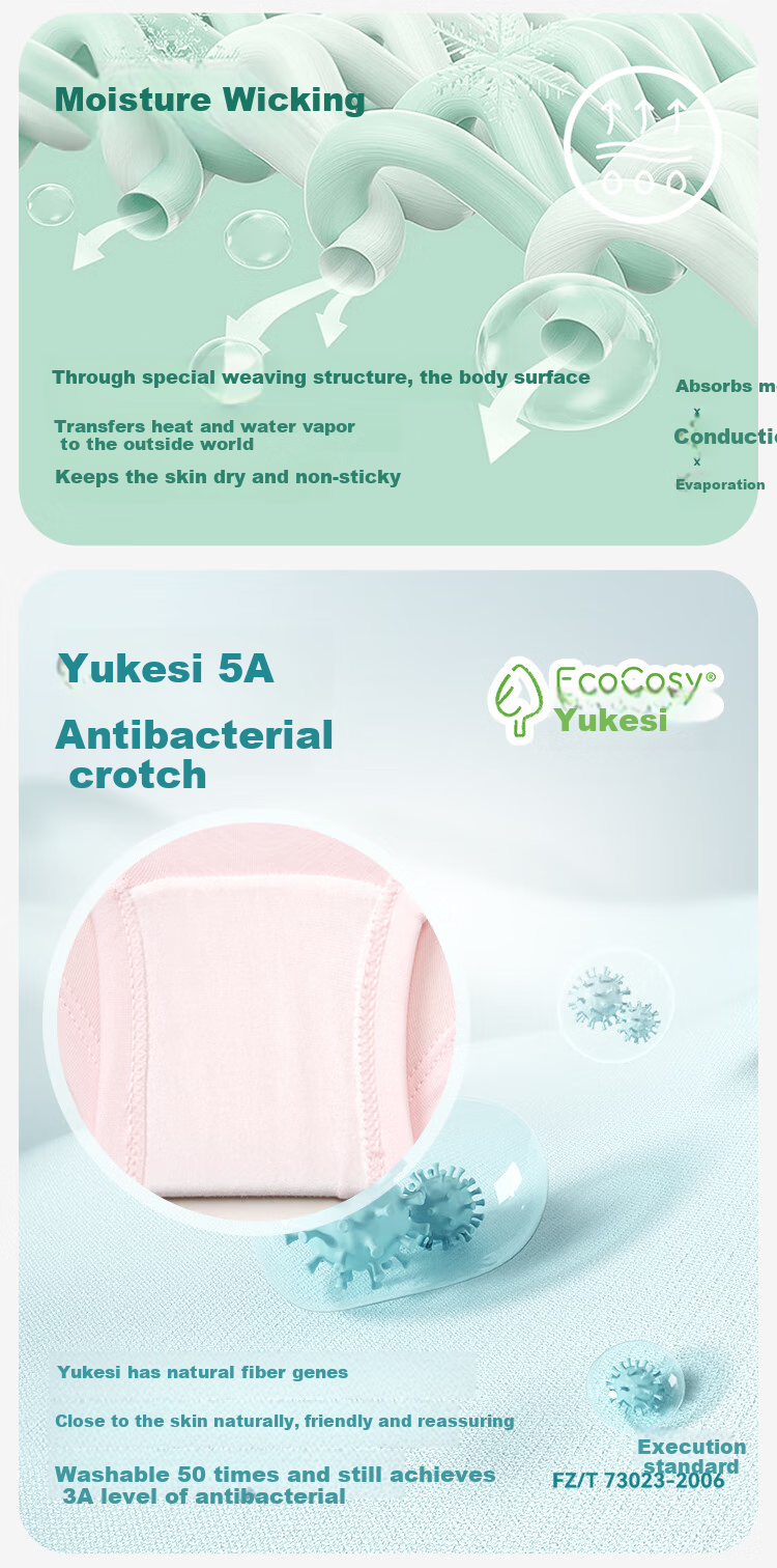 Jiusuiban Cool-Feeling Children's Underwear, Girls' 50s Modal Thin Boyshorts, Big Kids' And Teen Girls' 7A Antibacterial Sports Shorts 4