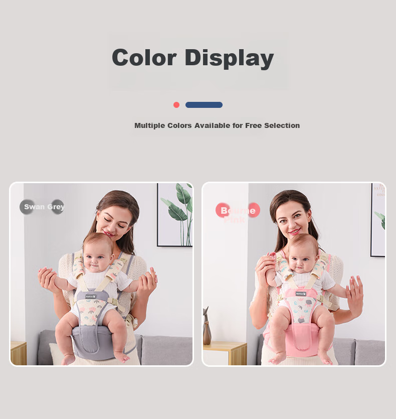 Baby Friend Waist Stool, Infant Seat, Baby Carrier for Front And Back Use, Multifunctional Baby Carrying Aid for Outings, All-Season Blue 18