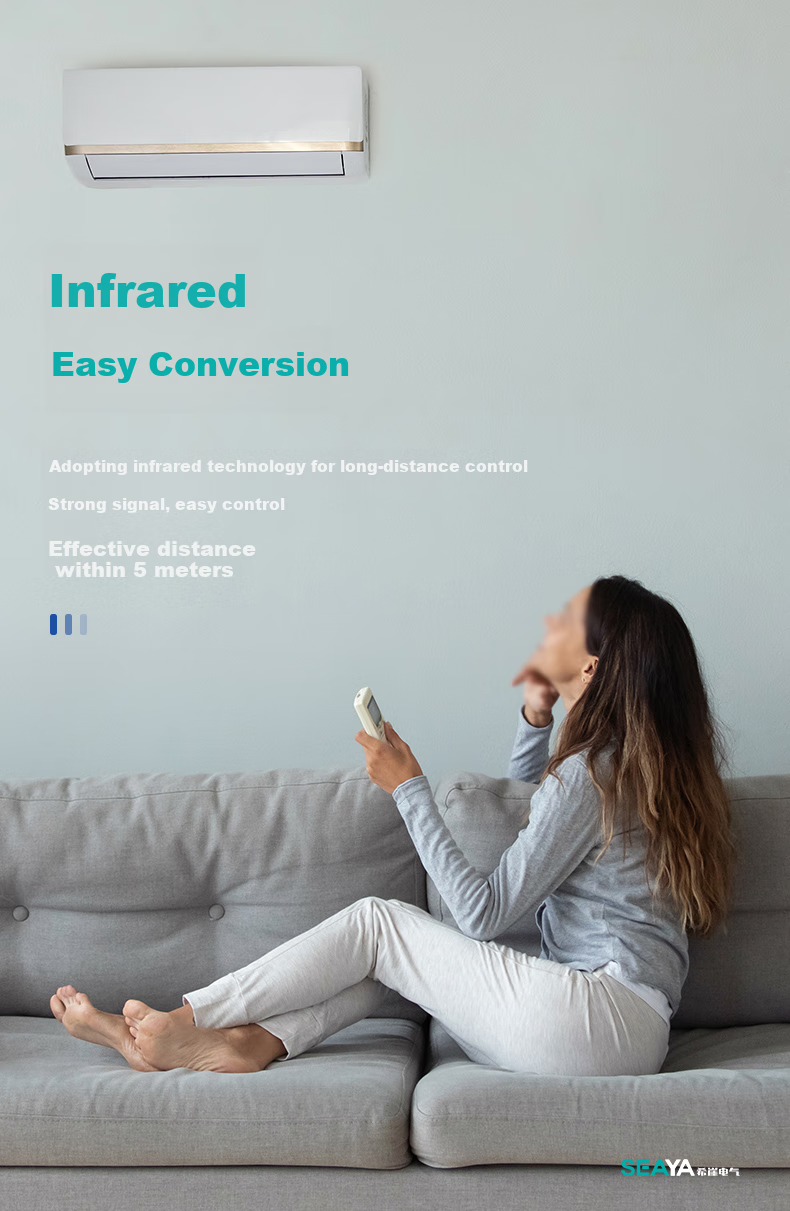 Xiya Portable Universal Air Conditioner Remote Control Compatible with Any Brand Wall-Mounted AC, White with Backlight 6