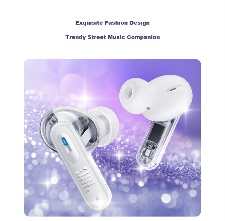 JBL TUNE BEAM2 True Wireless Bluetooth Earbuds with Active Noise Cancellation, Sweat-Resistant, Compatible with Apple, Huawei, Android, Matte White, New Year's And Valentine's Day Gift 5