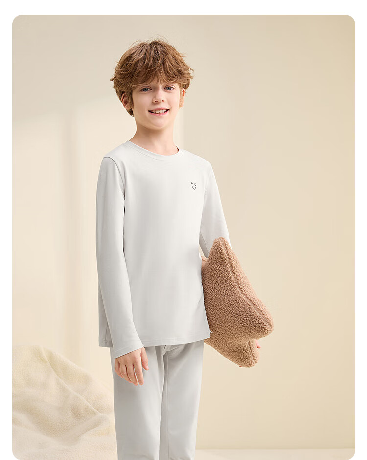 Balabala Boys' Underwear Set Children's Two-Piece New 2025 Autumn Winter Soft Skin-Friendly Girls' Thermal Top and Bottom 20