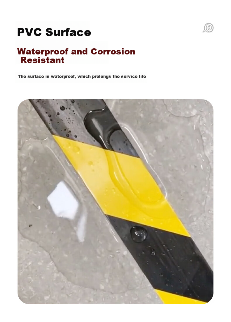 Yongguan PVC Warning Floor Sticker Tape, Rice Character Pattern, Window Size 48mm*33m/single Roll, Positioning Mark, Fire Safety Caution Line, Isolation Tape, Identification, Wind-Resistant Fixed Window, Yellow 7