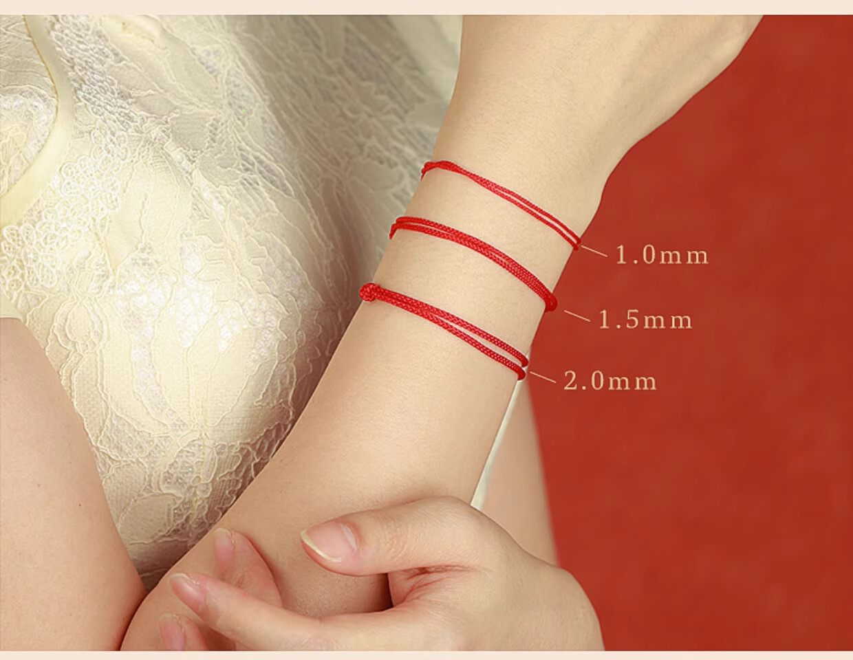 Zhuishi Chinese Style Red Thread Braided Bracelet Anklet for Children Women Couples Dragon Boat Festival Gift 1
