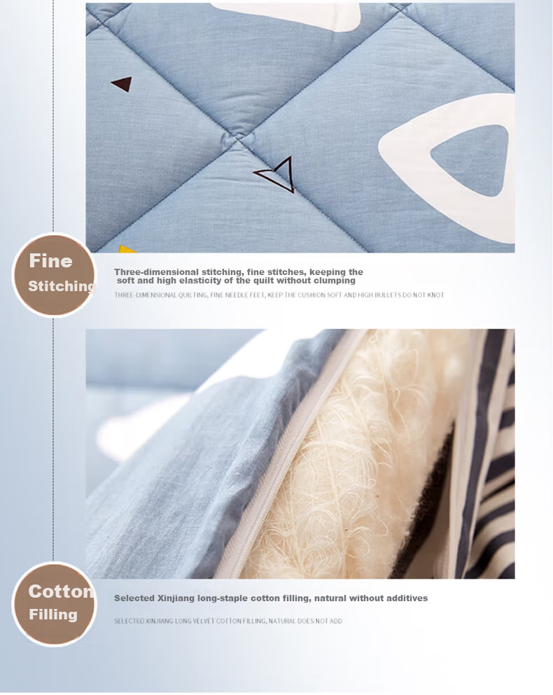 Yunjin Cotton Mattress Pad, Xinjiang Cotton Wadding Mattress, All-Cotton Bed Mat, Double Warm Quilt, 5 Jin, 180*200 Cm, Jinguang 11