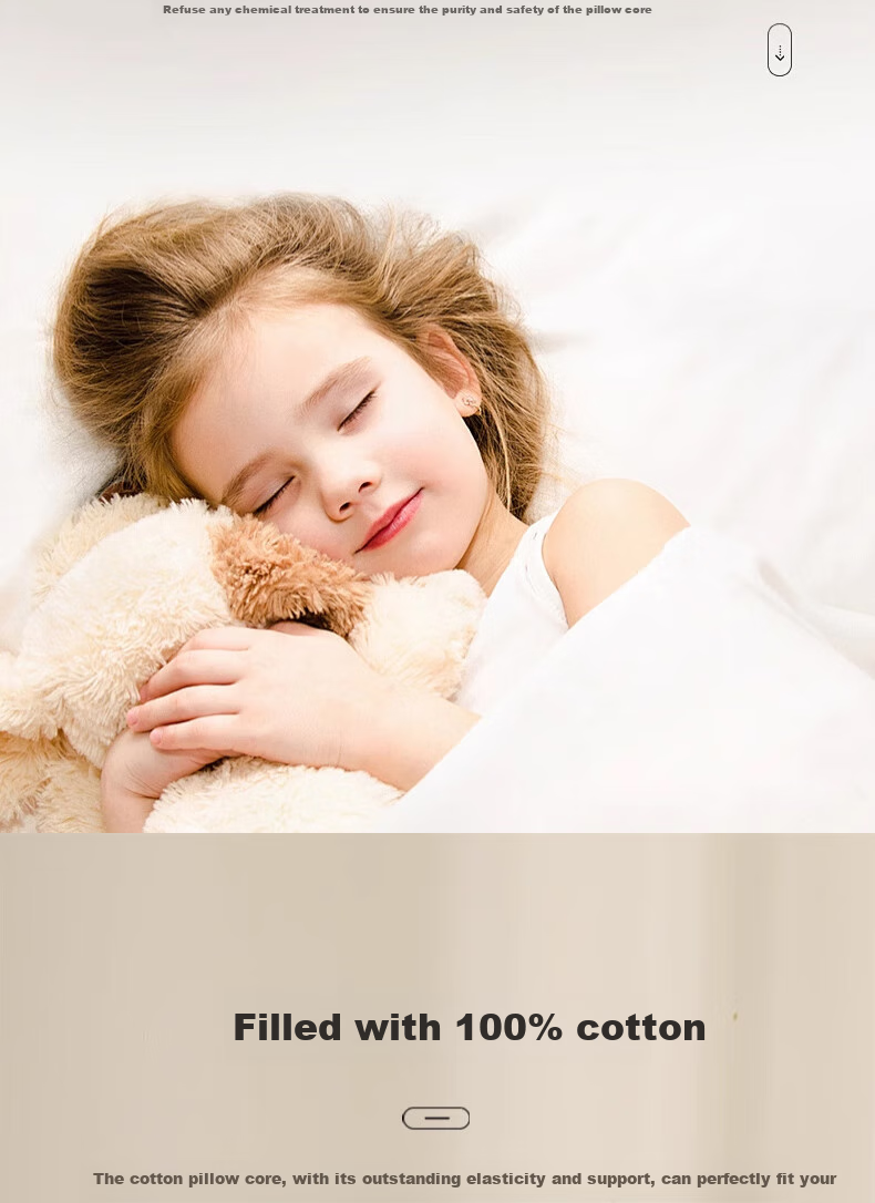 Hodo All-Cotton Pillow, Cervical Pillow for Adults, Sleeping Pillow, Hotel Pillow, Neck Support Pillow, 48*74cm Low Pillow, One Piece 6