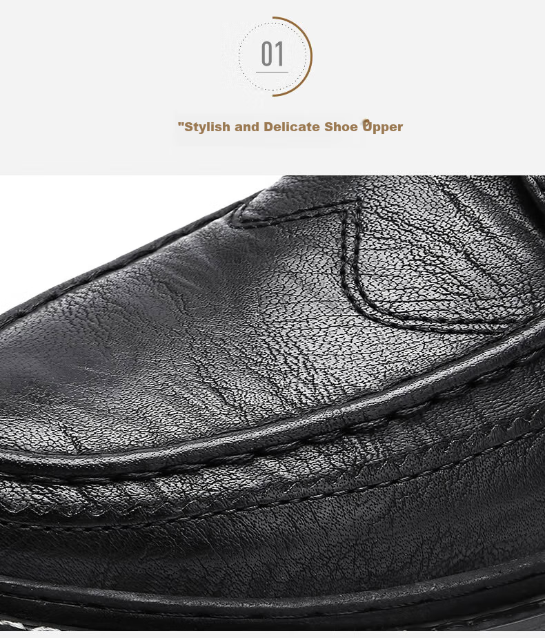 MULINSEN Men's Shoes, Business Casual Shoes, Men's Formal Wear, British Style Soft Leather Low-Top Dress Shoes, M20218 3