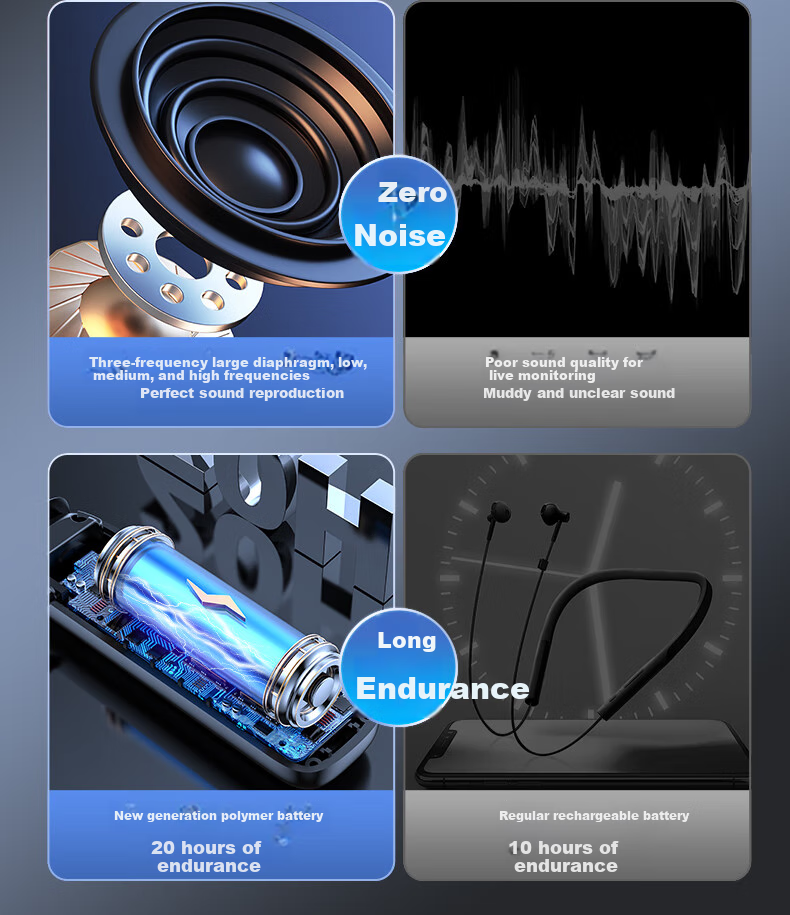 Good Shepherd Wireless Monitoring Earphones Host Dedicated Sound Card Live Streaming Singing Dancing Non-In-Ear Gaming Ear Return Monitoring Outdoor Sports Professional Stereo Headset 3