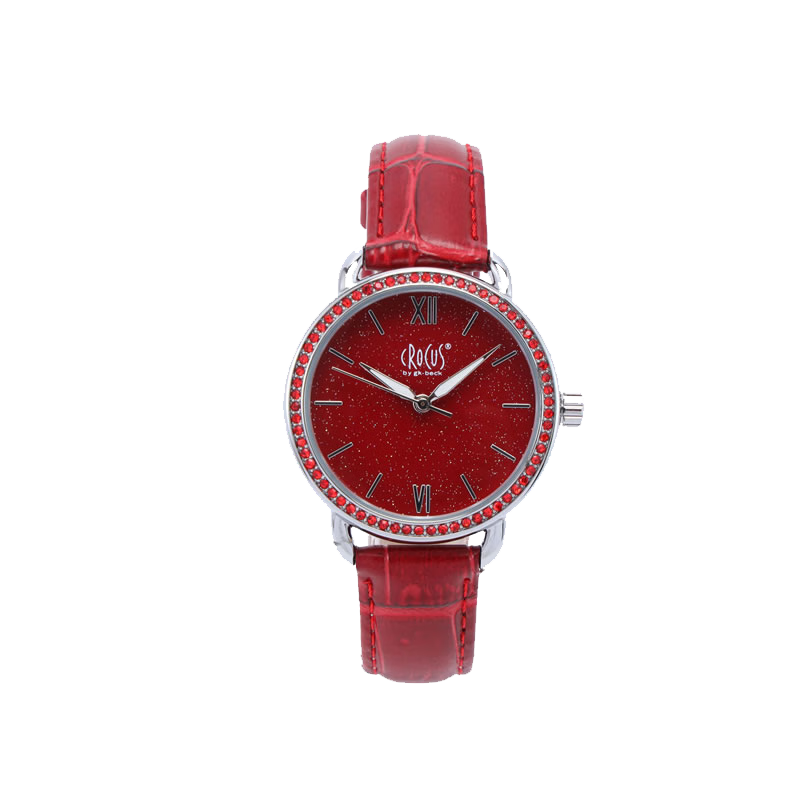 CROCUS BY GK BECK Women's Minimalist Leather Strap Watch Fashion Luxury Quartz Gift for Girlfriend Birthday Christmas New Year