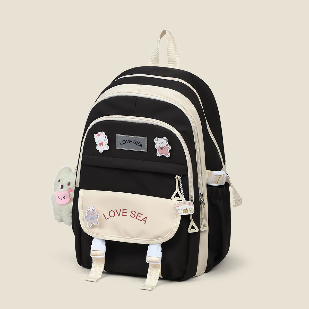 Aiqinghai Women's Backpack, School Bag for Middle And High School Students, Large Capacity Commuter Backpack, Casual Lightweight Laptop Bag