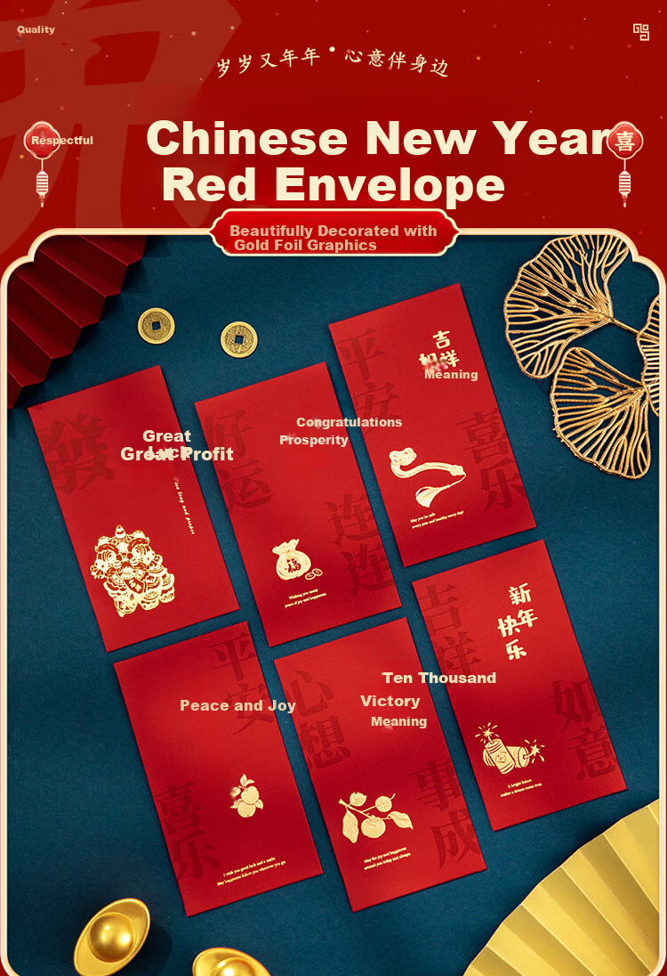 Abaoli Birthday Housewarming Red Envelope Creative Personalized Universal New Opening Moving In Wedding High-Grade Red Packet Bag 1