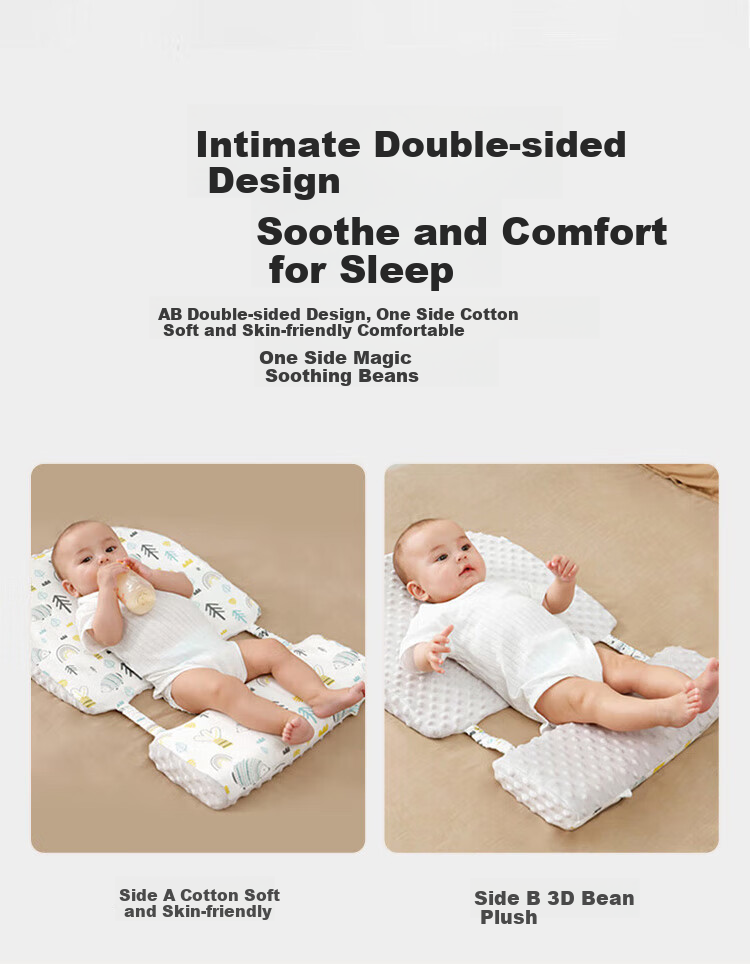Aibaoshi Baby Inclined Pillow, Infant Anti-Reflux Aid, 0-6 Months Newborn Incline Pad Bear S707 13