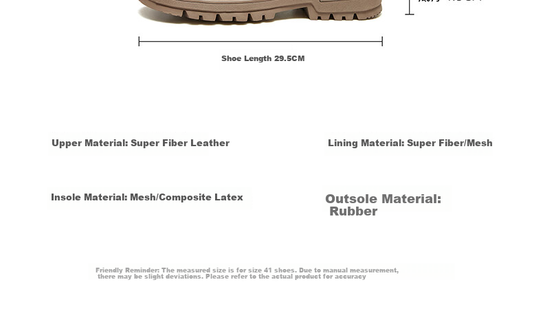 CAMEL Brand Martin Boots, Outdoor Casual Work Boots, British Style Motorcycle Boots for Men, P14W342602, Khaki, Size 41 26