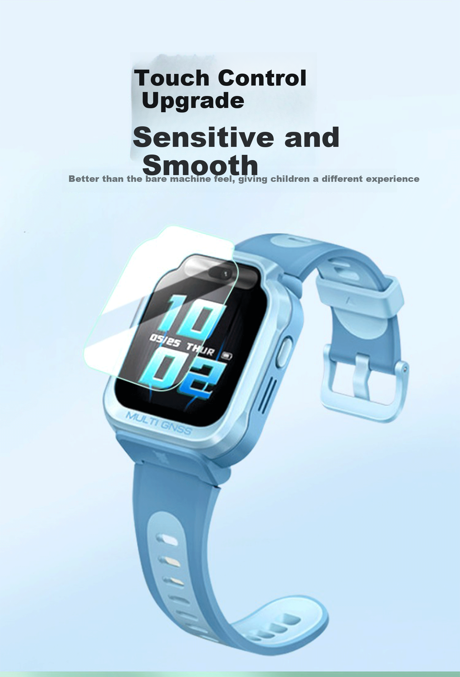 CangHua [3-Pack] Tempered Glass Screen Protector for Xiaomi Mi Band 7/7X Children's Watch, Anti-Glare Blue Light Protection, Full Screen Protective Film for Kids' Phone And Learning Watch Dial 3