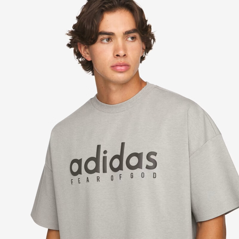 Adidas Fear of God Athletics Series QDJ Short Sleeve T-Shirt JZ4894 Light Grey M Unisex 1