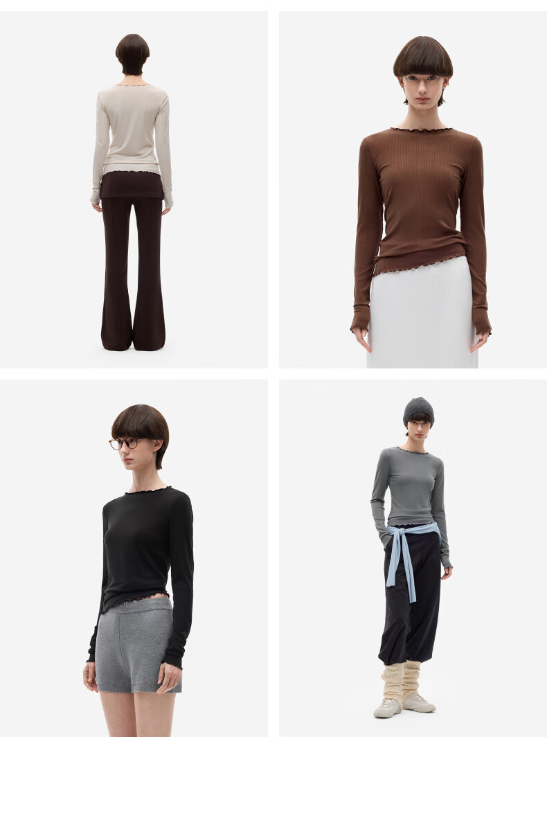 Bananain [Celebrity Style] Hot Skin 501 + Women's Base Layer Thermal Underwear, Autumn Undershirt, New Top 20