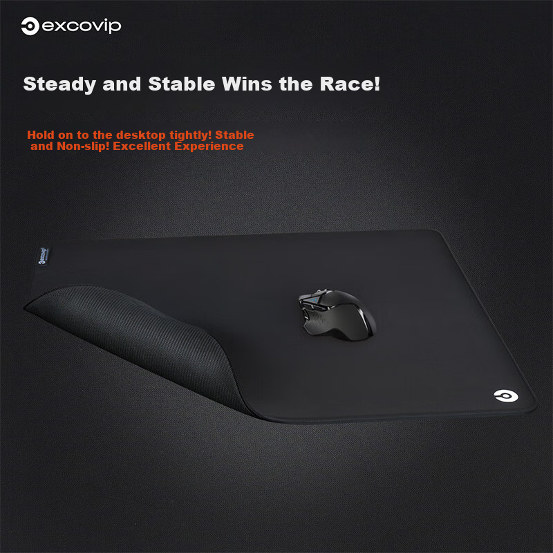 EXCO Mouse Pad, Ultra-Soft, E-Sports FPS Smooth Surface, 450*400*4mm, Solid Color, Professional Gaming, Large And Small Sizes Available, Computer Desk Pad with Locked Edges, 0339 7
