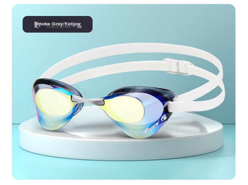 View Competition Swimming Goggles, Waterproof And Anti-Fog Coated, for Men And Women, Professional Swimming Race Small Shell V121VOY 11