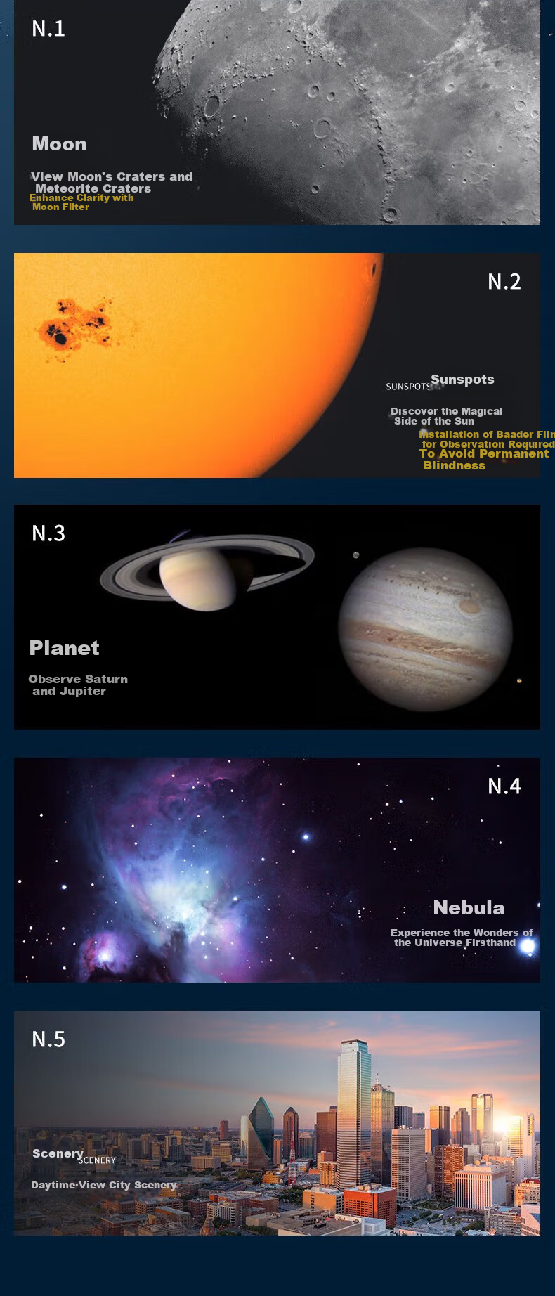 BOSMA Tianchen 90DX Evolution Edition Astronomical Telescope, Professional High-Magnification High-Definition Large-Aperture Telescope for Children's Science Education And Stargazing Beginners 16